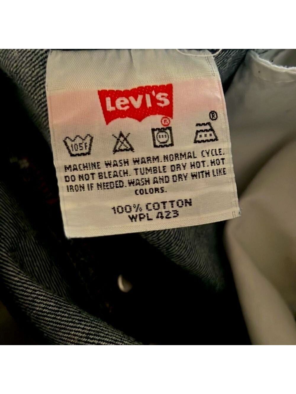 Vtg 90s Y2K Men Levi's 501 XX Button Fly Dark Wash Rigid Denim Straight Jean 42 - Picture 11 of 12